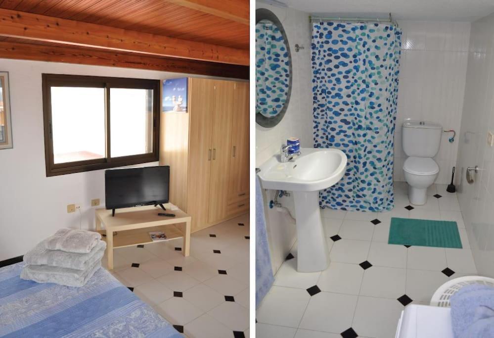Los Cisnes Encantadora Casa Con Jardin Y Estudio Vista Al Mar El Medano  Luaran gambar
